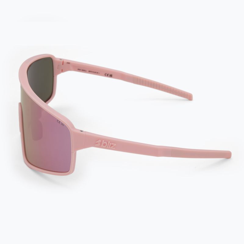 Bliz P001S matte Puderrosa/Braun-Rosé-Multi-Sonnenbrille 4