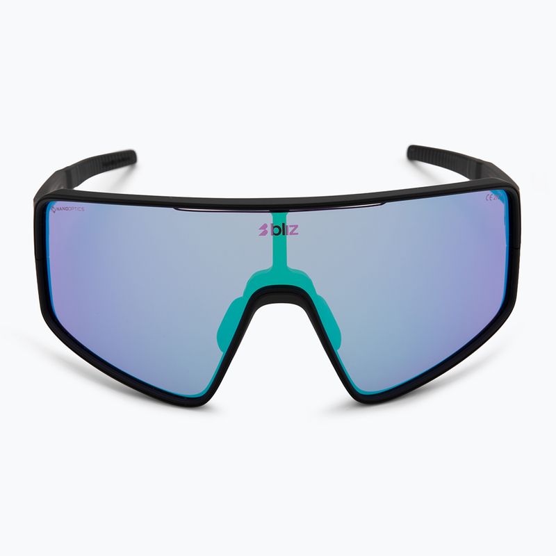 Bliz P001S Nano Optics Nordic Light mattschwarz/begonien/violettblau multi Sonnenbrille 3