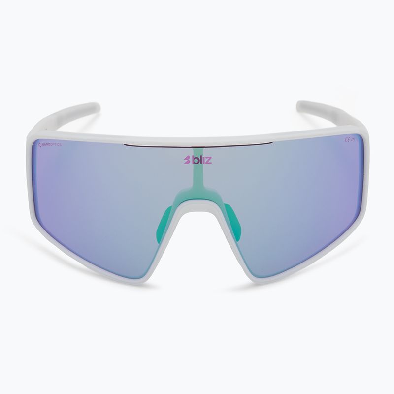 Bliz P001S Nano-Optik Nordic Light matt weiß/begonien/violett blau multi Sonnenbrille 3