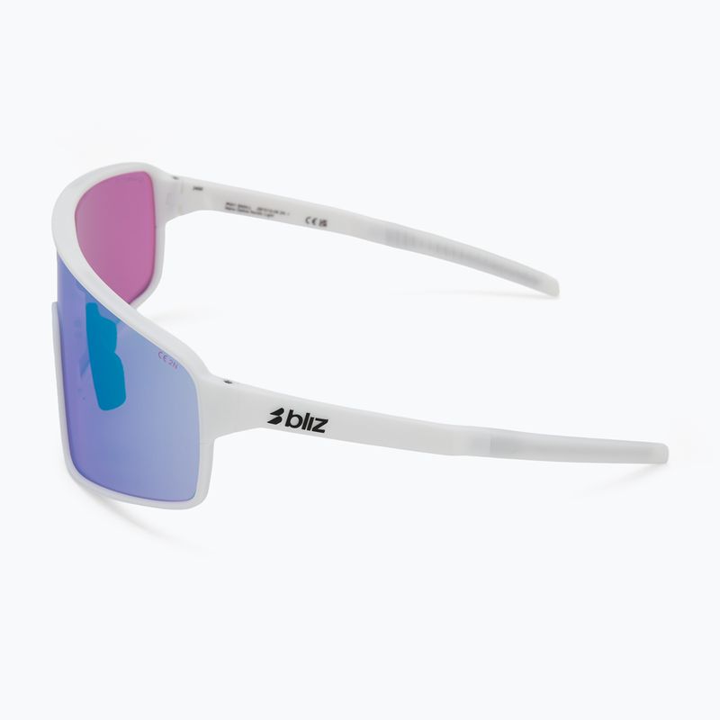 Bliz P001S Nano-Optik Nordic Light matt weiß/begonien/violett blau multi Sonnenbrille 4