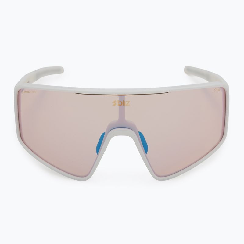 Bliz P001S Nano-Optik Nordic Light matt weiß/koralle/orange blau multi Sonnenbrille 3
