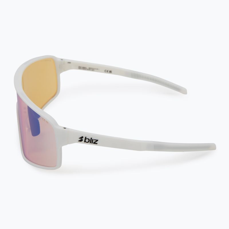 Bliz P001S Nano-Optik Nordic Light matt weiß/koralle/orange blau multi Sonnenbrille 4