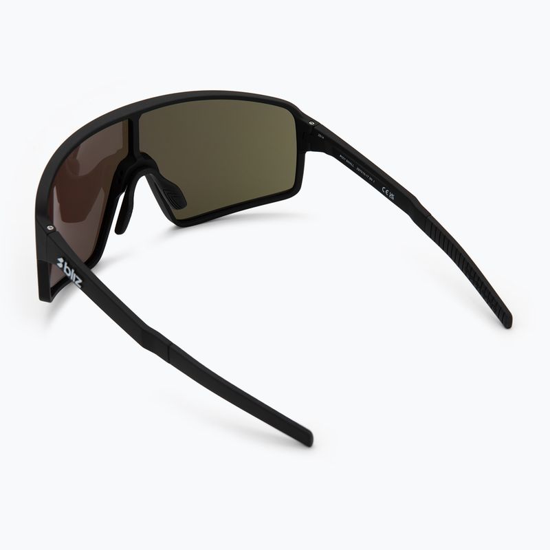Bliz P001S matte schwarz/braune rosa Spiegel-Sonnenbrille 2