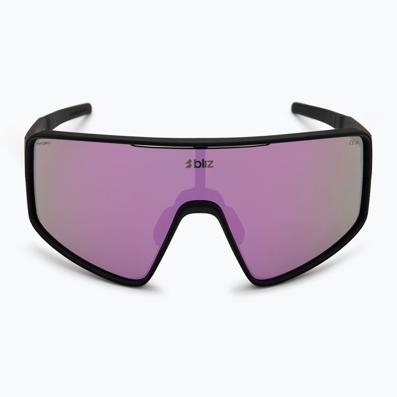 Bliz P001S matte schwarz/braune rosa Spiegel-Sonnenbrille 3