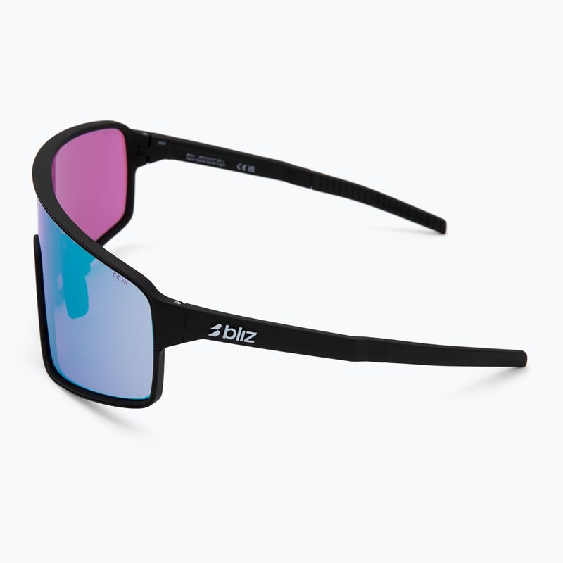Bliz P001 Nano Optics Nordic Light mattschwarz/begonien/violett blau multi Sonnenbrille 4