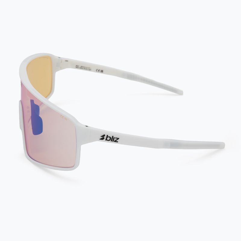 Bliz P001 Nano Optics Nordic Light matt weiß/koralle/orange blau multi Sonnenbrille 4
