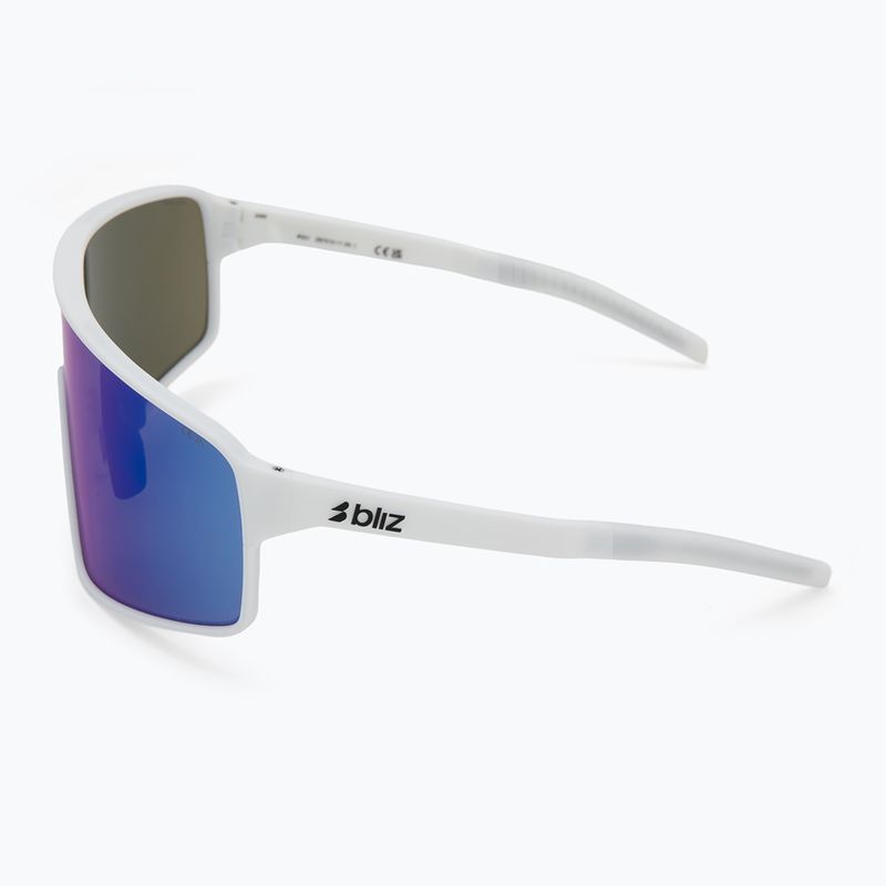 Bliz P001 matt weiß/grau blau verspiegelte Sonnenbrille 4