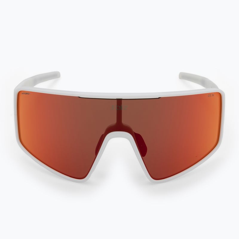 Bliz P001 matte weiß/braune rote Spiegel-Sonnenbrille 3