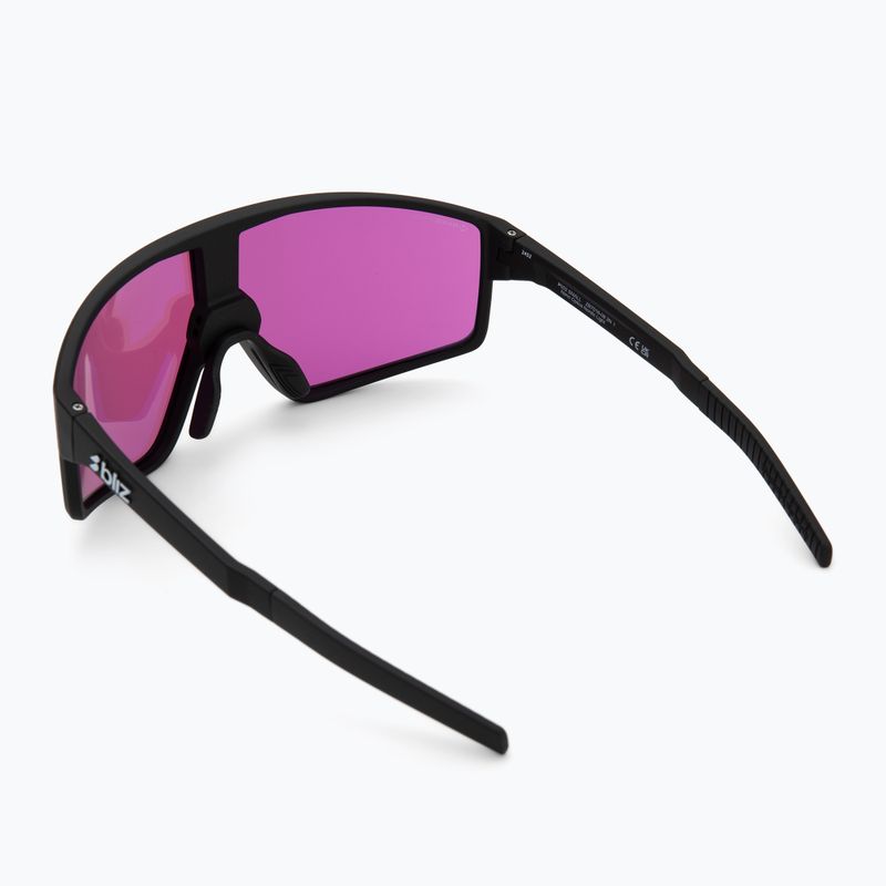 Bliz P002S Nano Optik Nordic Light matt schwarz/begonien/violett blau multi Sonnenbrille 2