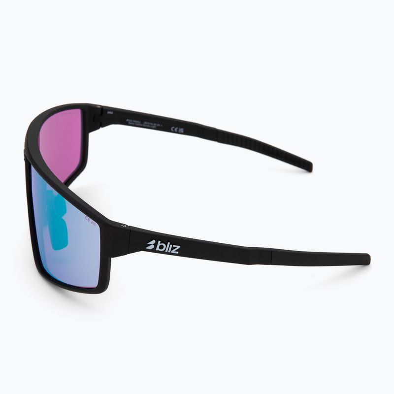 Bliz P002S Nano Optik Nordic Light matt schwarz/begonien/violett blau multi Sonnenbrille 4