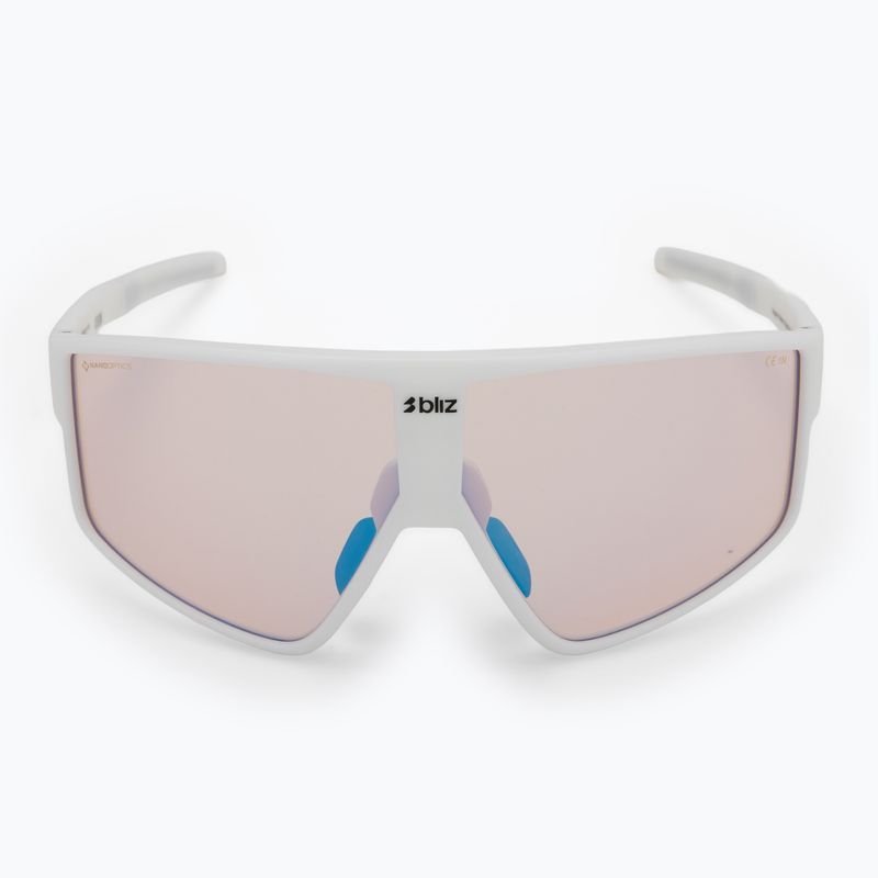 Bliz P002S Nano-Optik Nordic Light matt weiß/koralle/orange blau multi Sonnenbrille 3