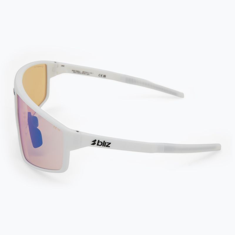 Bliz P002S Nano-Optik Nordic Light matt weiß/koralle/orange blau multi Sonnenbrille 4