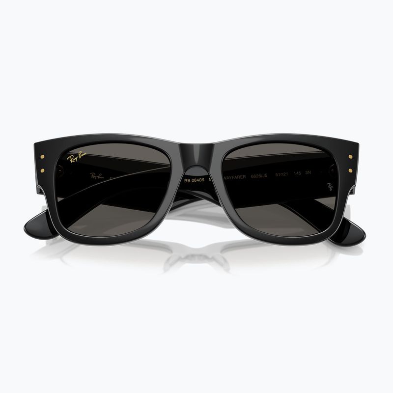 Sonnenbrille Ray-Ban Mega Wayfarer black/black 3