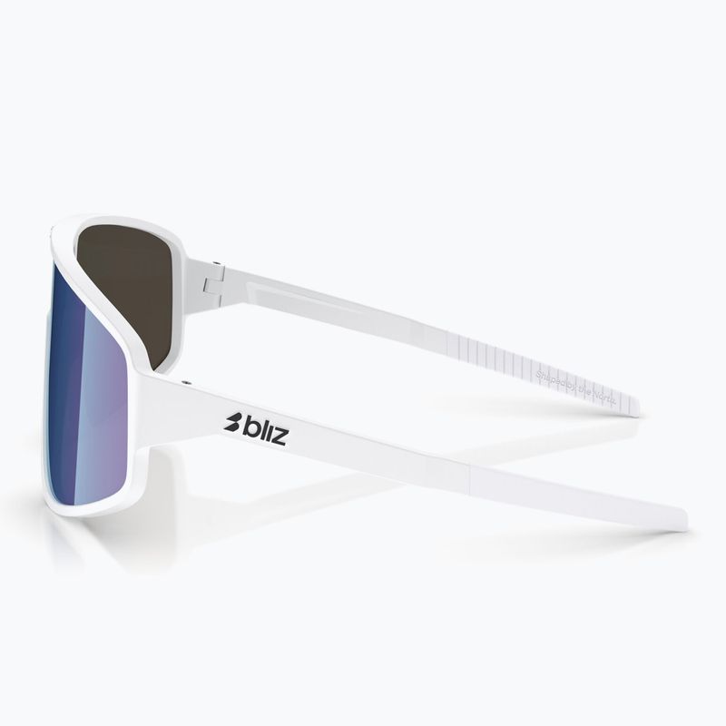 Sonnenbrille Bliz A004 matte white/grey blue mirror 4
