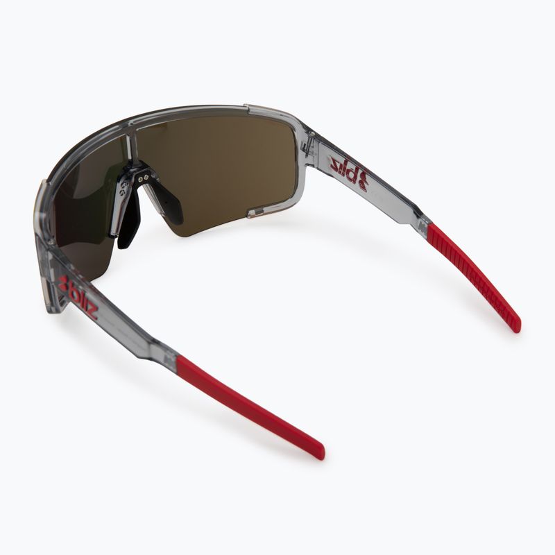 Sonnenbrille Bliz P003 transparent dark grey/brown red multi 2