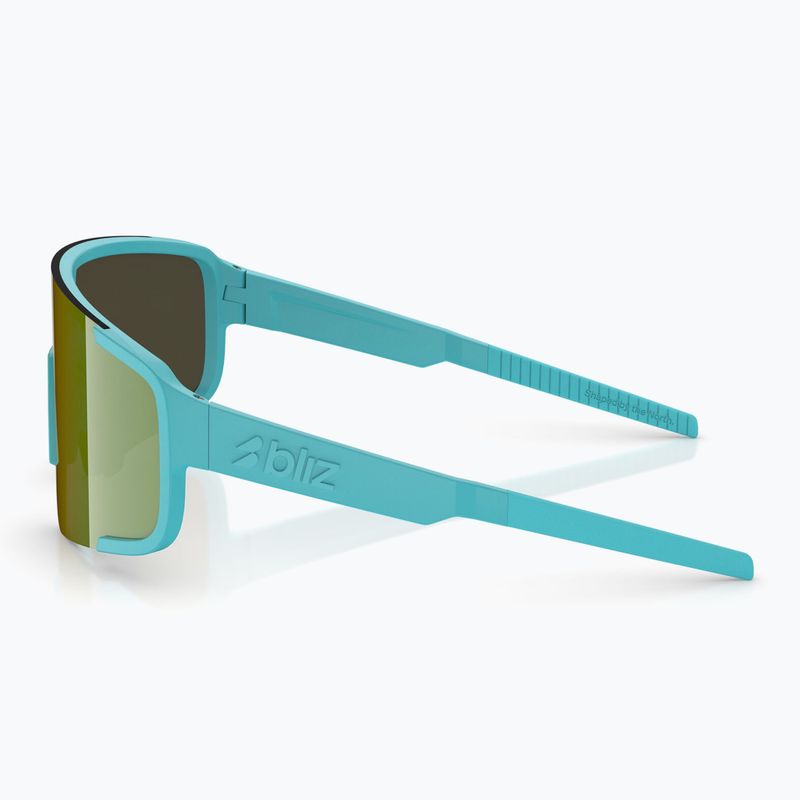 Sonnenbrille Bliz P003 Small matte turquoise/green/blue/green revo 4