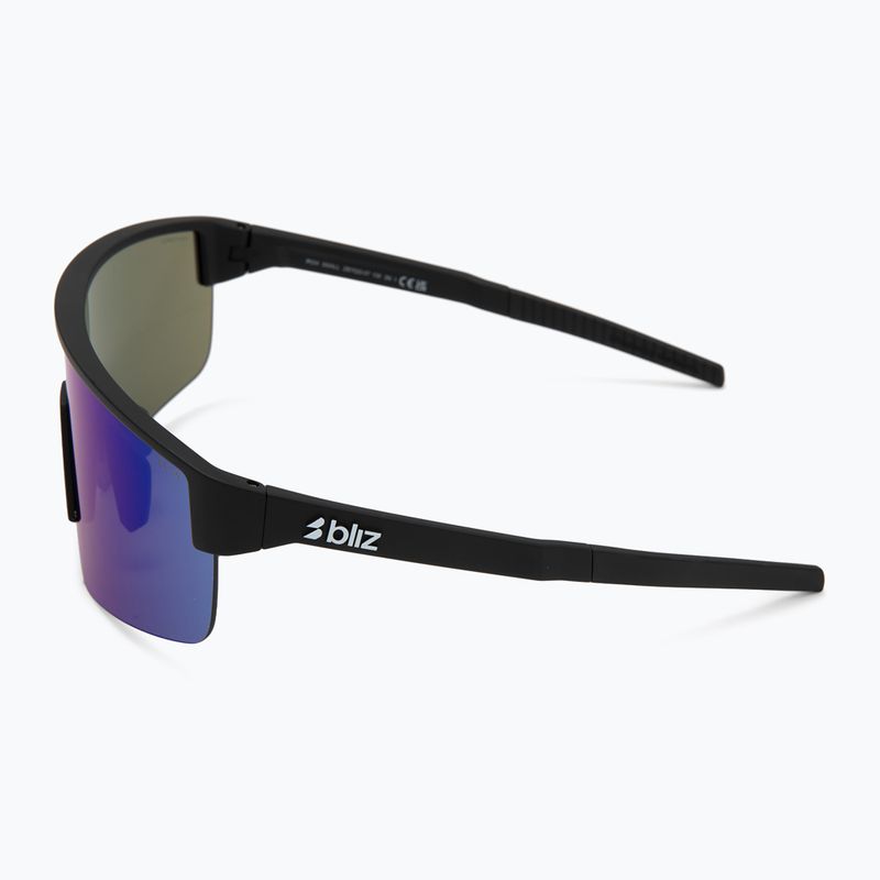Sonnenbrille Bliz P004 Small matte black/grey blue mirror 4