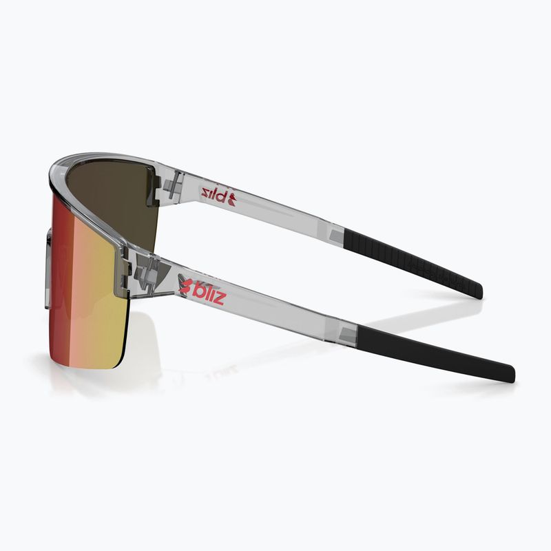 Sonnenbrille Bliz P004 transparent dark grey/brown red multi 4
