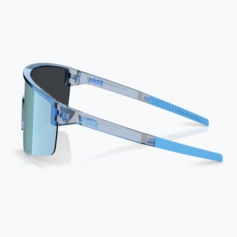 Sonnenbrille Bliz P004 Small transparent blue/smoke ice blue multi 4
