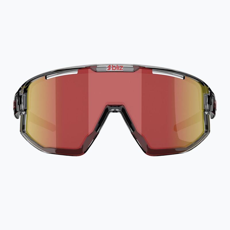 Sonnenbrille Bliz Fusion transparent dark grey/brown red multi 2
