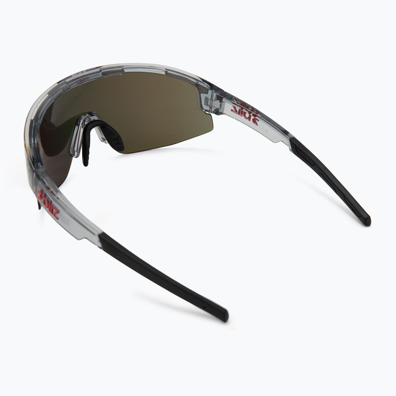 Sonnenbrille Bliz Matrix transparent dark grey/brown red multi 2