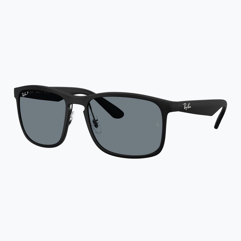 Sonnenbrille Ray-Ban Rb4264 Polarized+ Lenses matte matte black/blue polarized+ 3