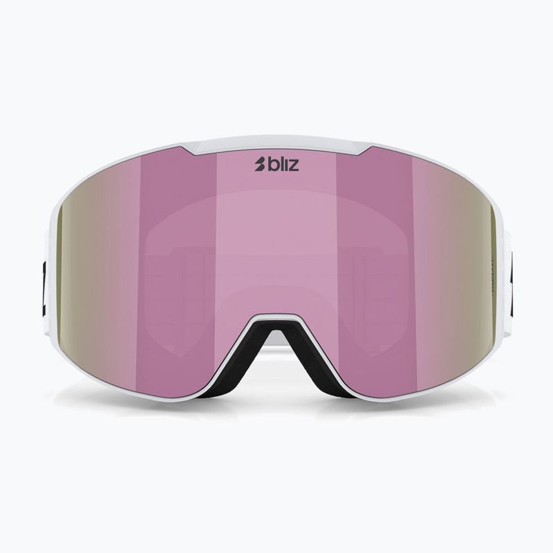 Skibrille Bliz G004 matte white/brown/pink multi 2