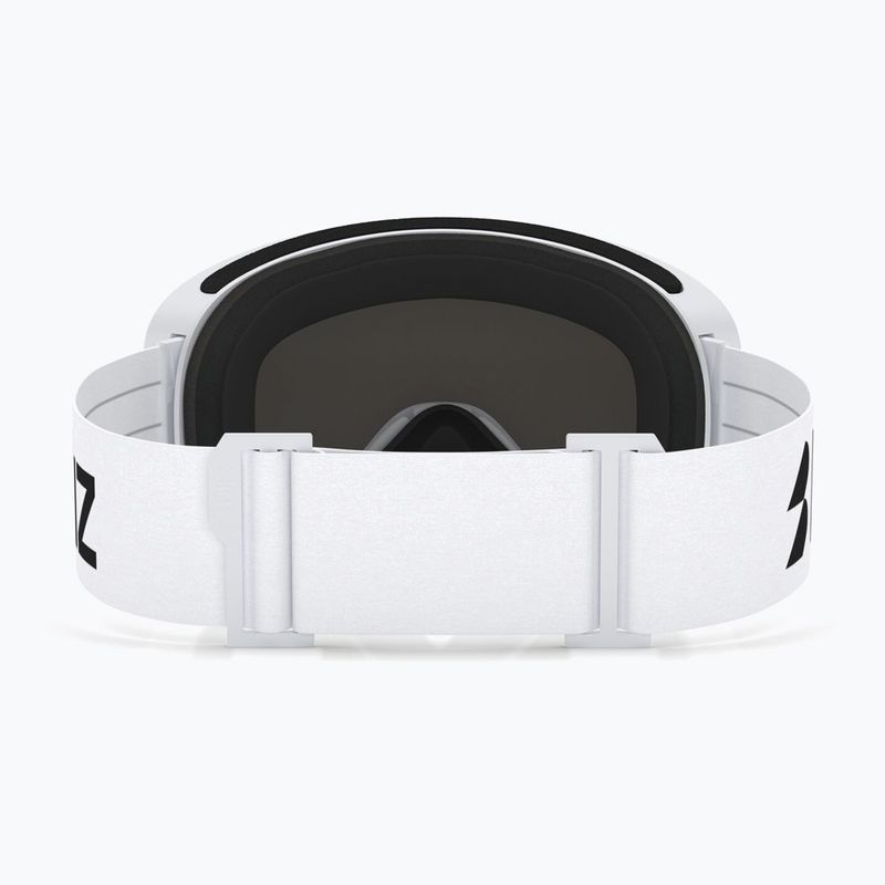Skibrille Bliz Flow matte white/brown/blue multi 3