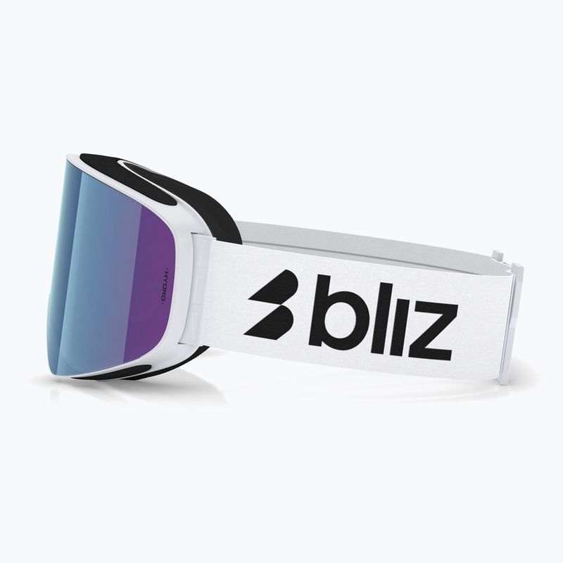 Skibrille Bliz Flow matte white/brown/blue multi 4
