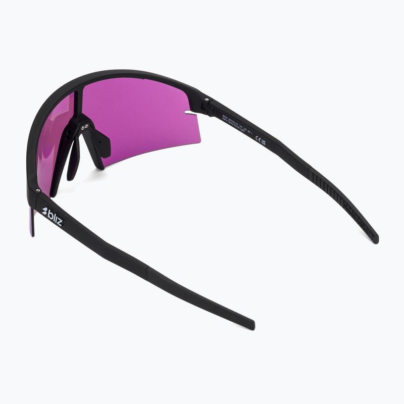Sonnenbrille Bliz P006 matte black/nano optics violet blue multi 2