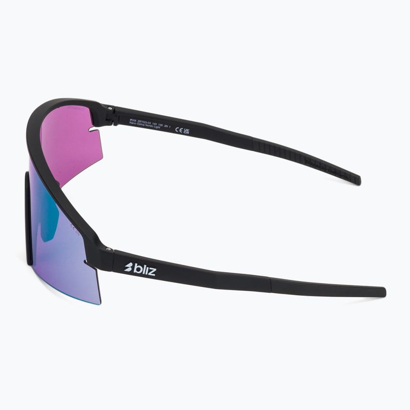 Sonnenbrille Bliz P006 matte black/nano optics violet blue multi 4