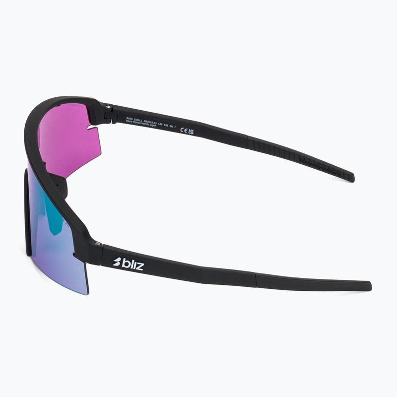 Sonnenbrille Bliz P006S matte black/nano optics violet blue multi 4