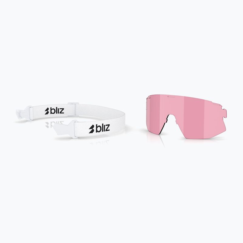 Sonnenbrille Bliz Breeze matte white/smoke blue multi/pink 6