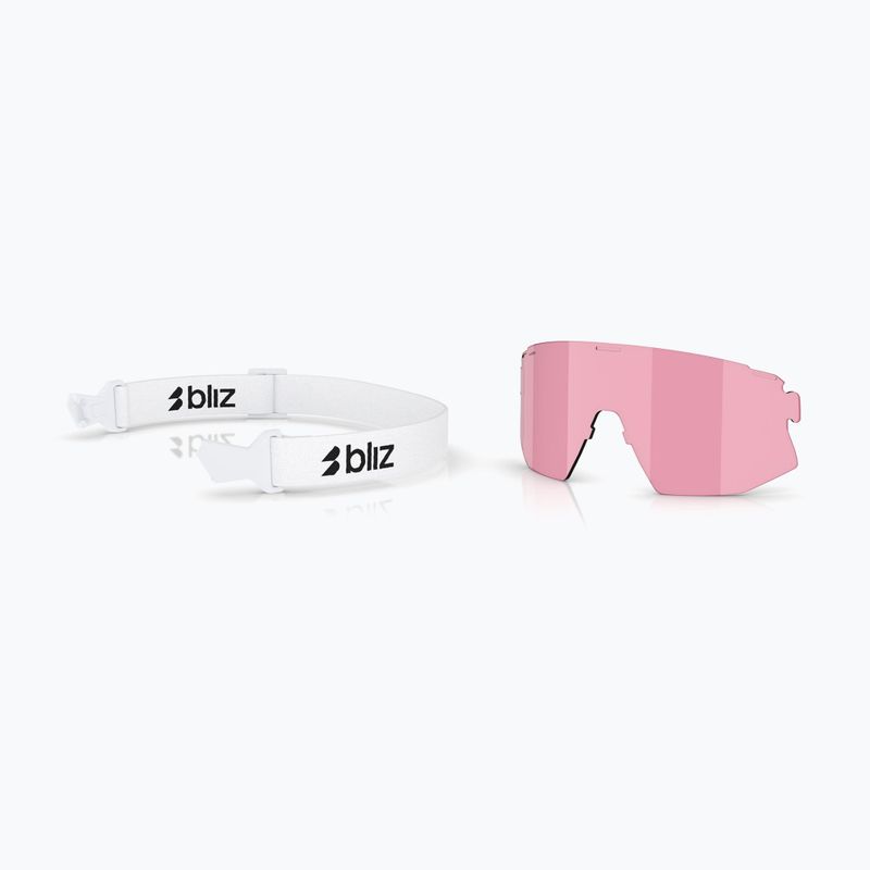 Sonnenbrille Bliz Breeze Small matte white/smoke blue multi/pink 6