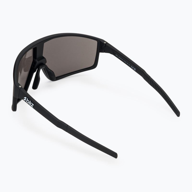 Sonnenbrille Bliz P002 matte black/smoke silver mirror 2