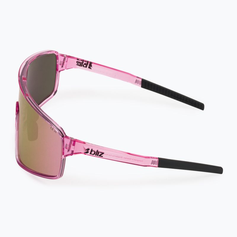 Sonnenbrille Bliz P001S transparent pink/brown rose multi 4