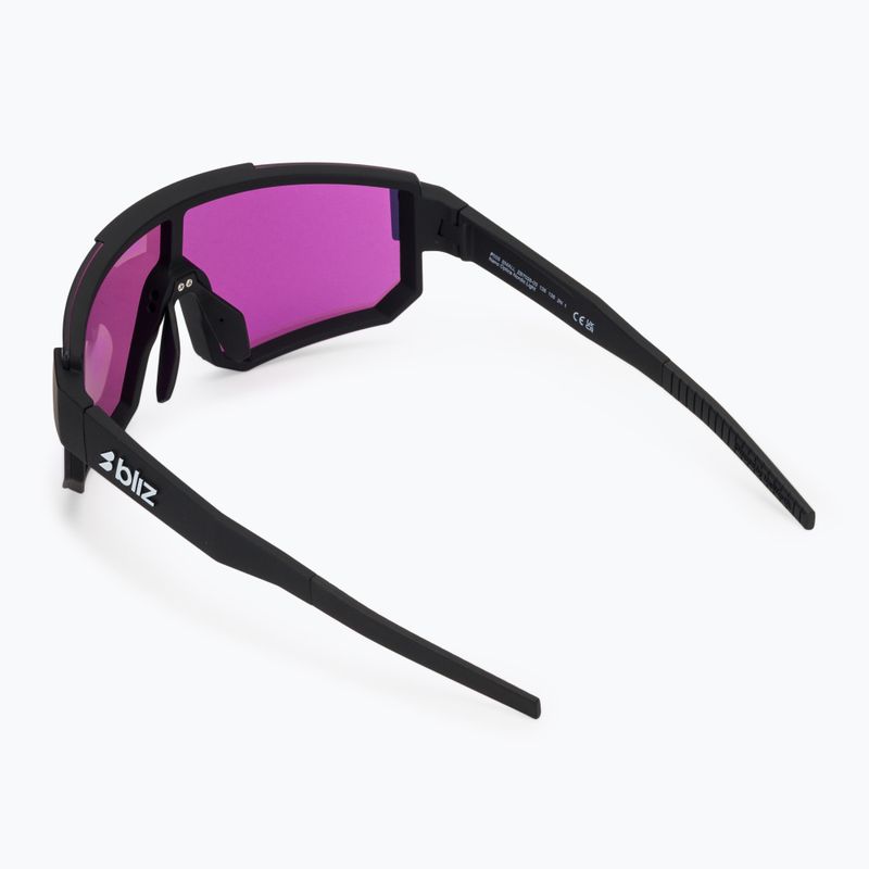 Sonnenbrille Bliz P005S matte black/nano optics violet blue multi 2