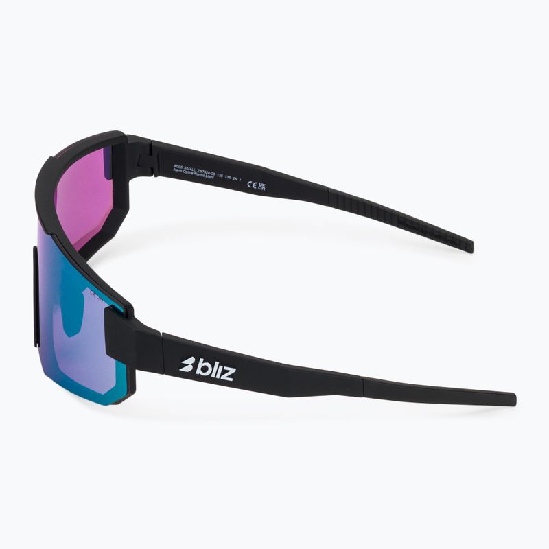 Sonnenbrille Bliz P005S matte black/nano optics violet blue multi 4
