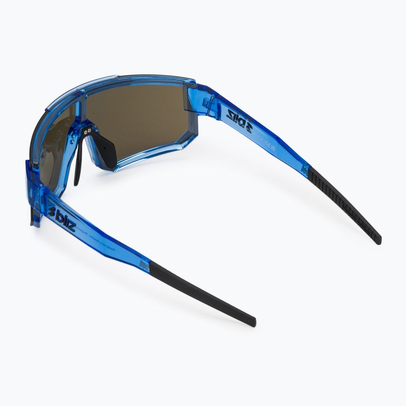 Sonnenbrille Bliz P005S transparent blue/smoke blue multi 2