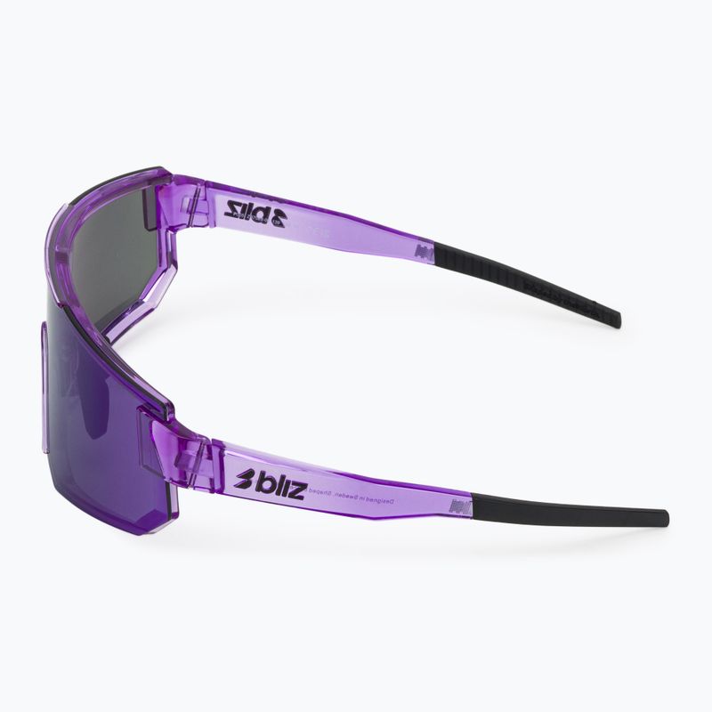 Sonnenbrille Bliz P005 transparent purple/smoke purple mirror 4