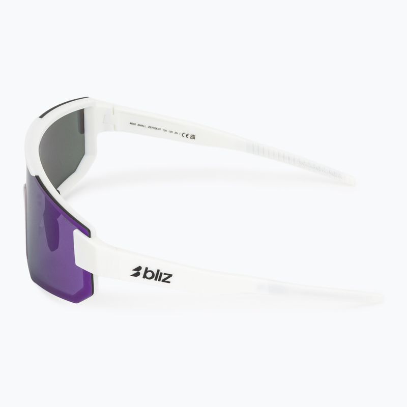 Sonnenbrille Bliz P005S matte white/smoke purple mirror 4