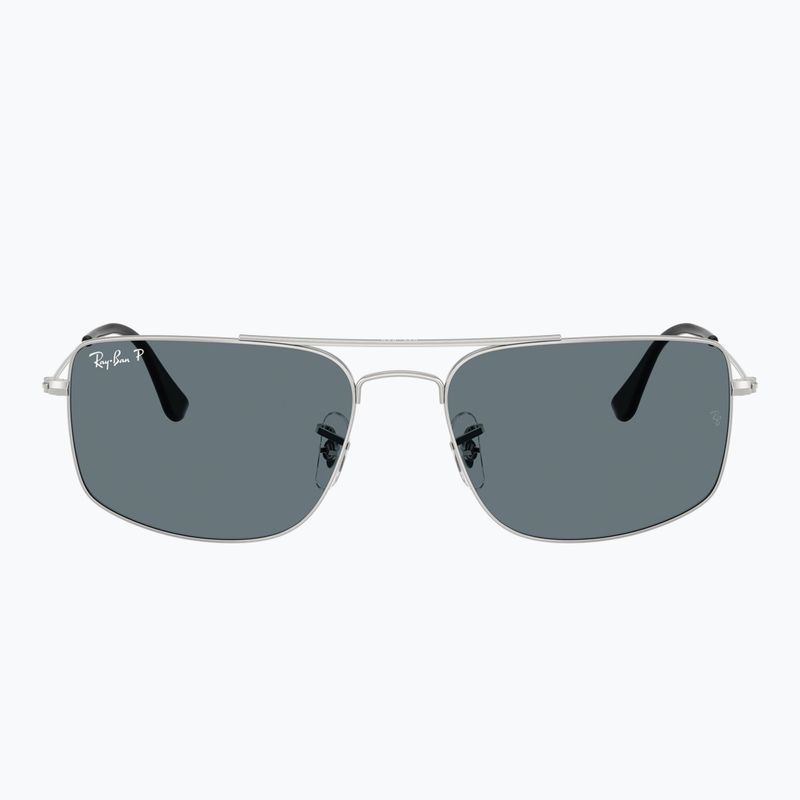 Sonnenbrille Ray-Ban Explorer III silver/dark blue polarized 2