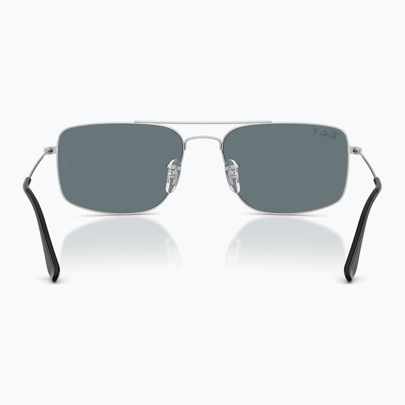 Sonnenbrille Ray-Ban Explorer III silver/dark blue polarized 5
