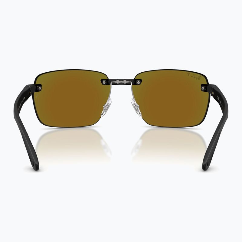 Sonnenbrille Ray-Ban RB4470 Polarized+ Lenses matte sand black/green chromance 5