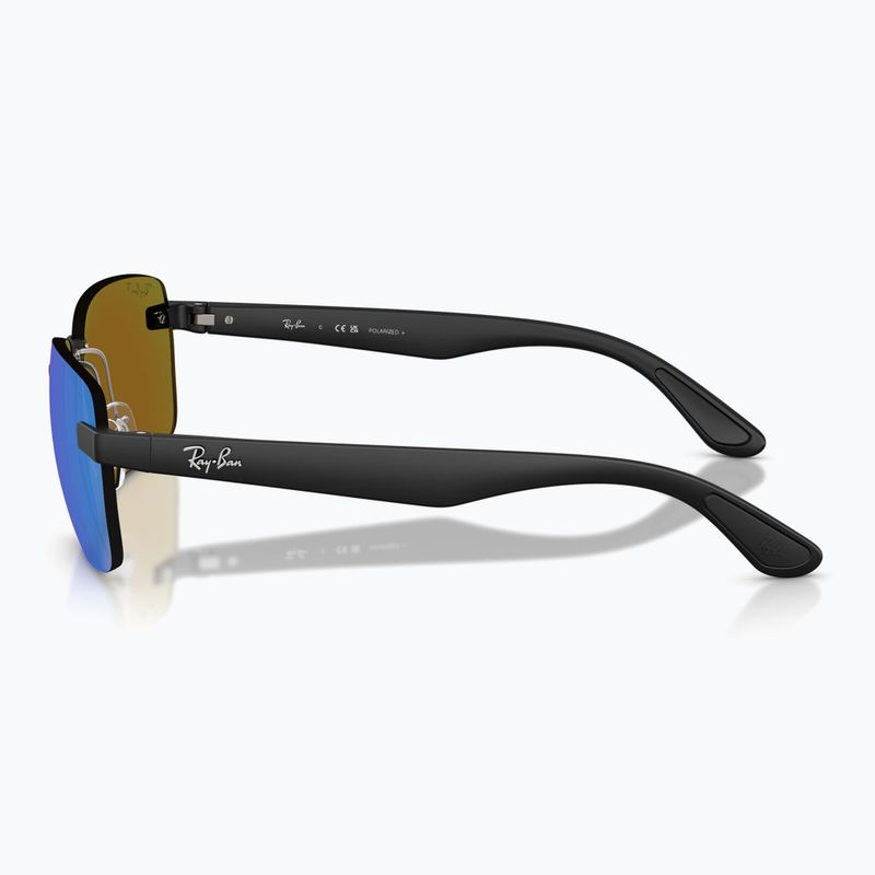 Sonnenbrille Ray-Ban RB4470 Polarized+ Lenses matte sand black/green chromance 6