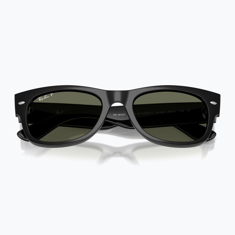Sonnenbrille Ray-Ban Mega Wayfarer II black/green 3