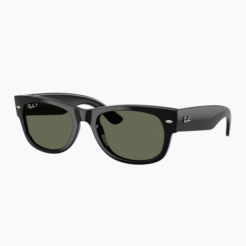 Sonnenbrille Ray-Ban Mega Wayfarer II black/green 4