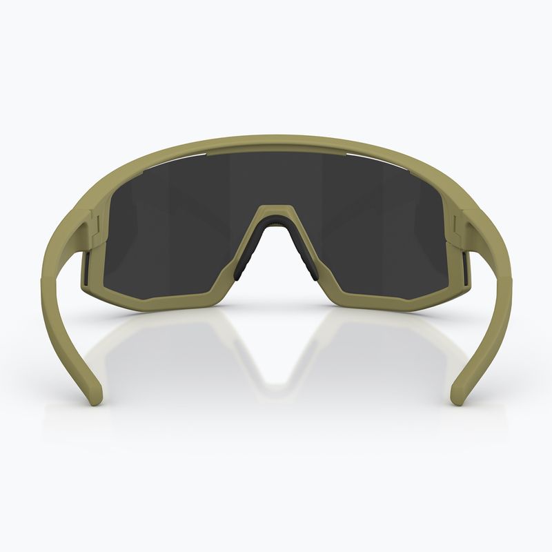 Sonnenbrille Bliz Fusion matte amber green/smoke silver mirror 4