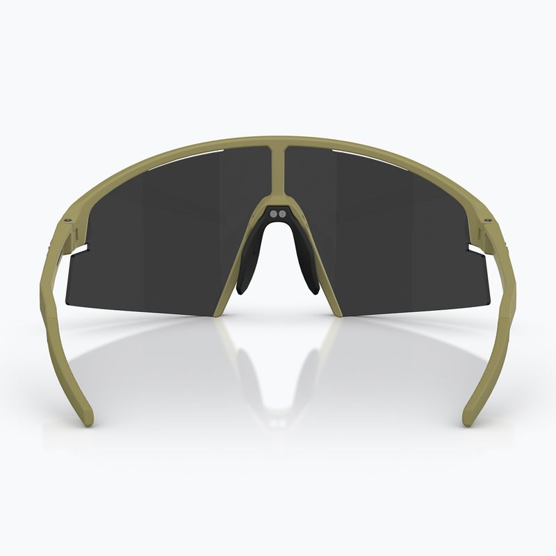 Sonnenbrille Bliz P006 matte amber green/smoke silver mirror 4