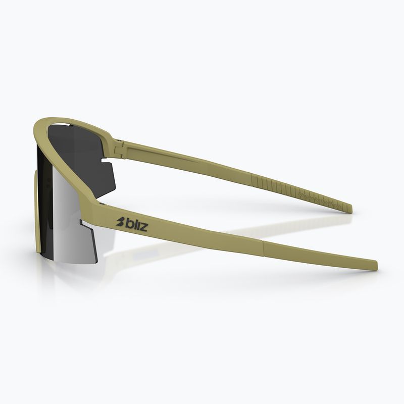 Sonnenbrille Bliz P006 matte amber green/smoke silver mirror 5